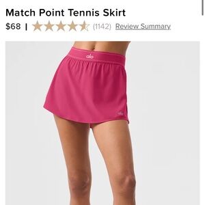 ALO YOGA Tennis Skirt XS